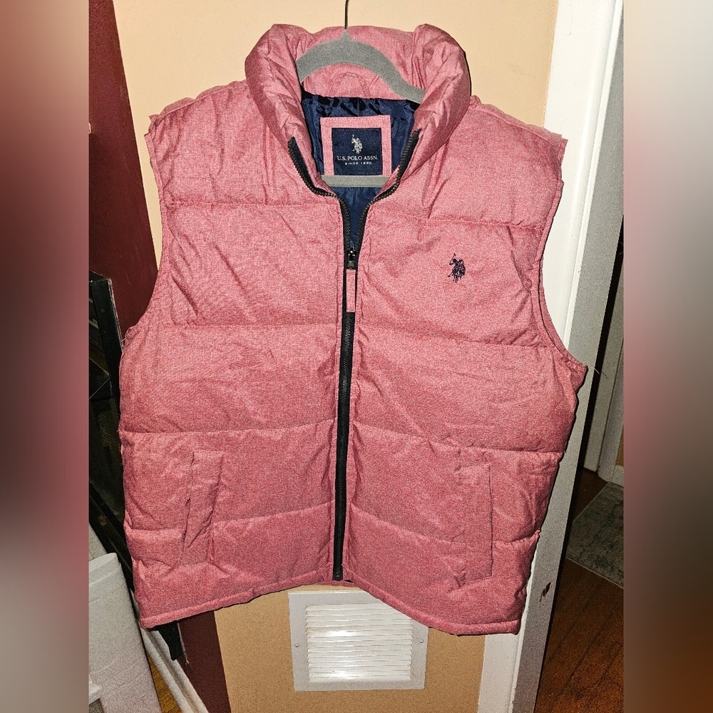 U.S. Polo Assn “Ralph Lauren” Puffer Zip Front Vest Size L